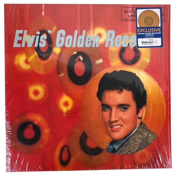 Elvis Presley Golden Records Walmart Exclusive Gold Vinyl LP 2020 Orthophonic - Picture 2 of 9